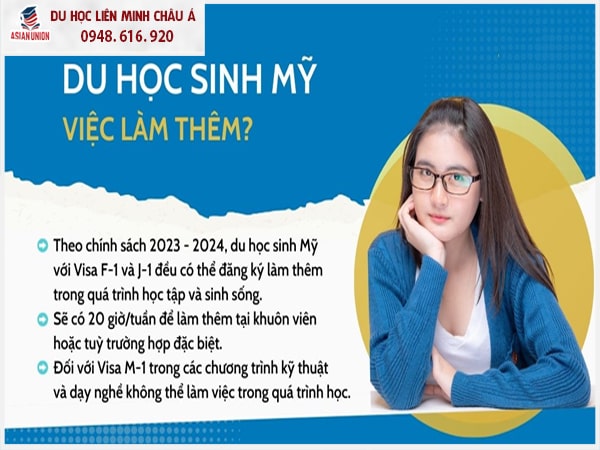 Du học sinh làm thêm tại Mỹ được không?