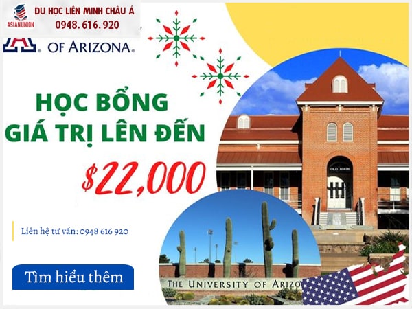 Học bổng Đại học Arizona lên đến $22,000