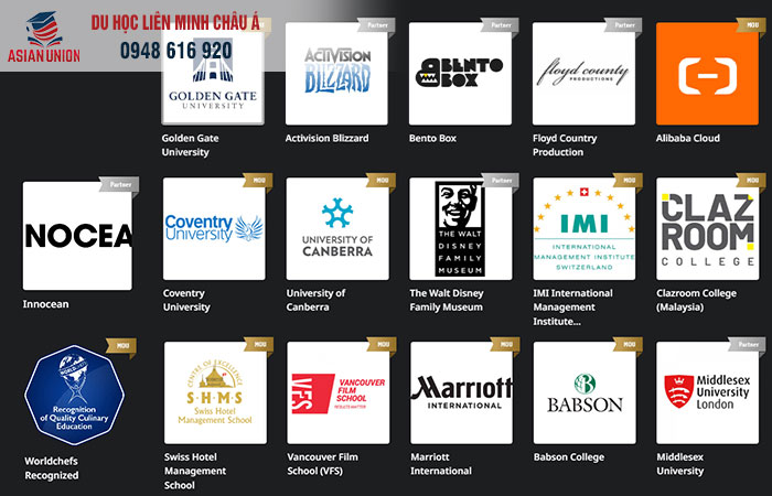 Đối tác đại học của đại học Bangkok