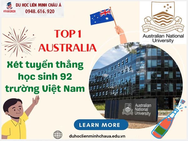 Đại học Australian National University top 1 Úc