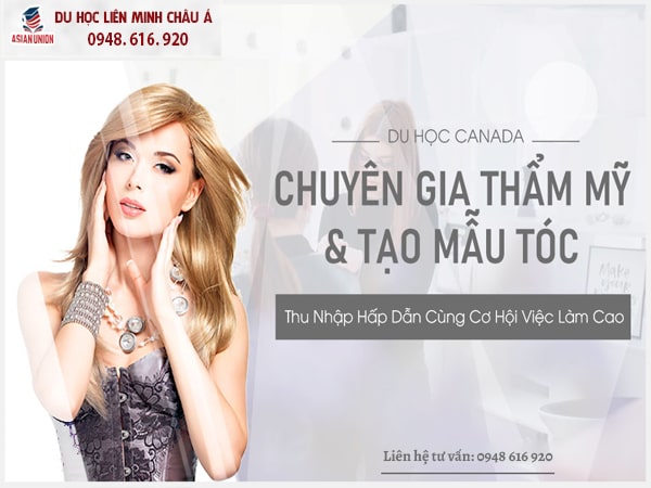 Du học ngành Thẩm mỹ và tạo mẫu tóc tại Canada
