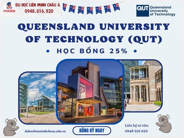 Học bổng Queensland University of Technology lên tới 25%