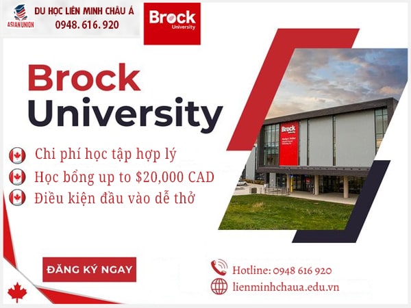 Chi phí du học tại trường Đại học Brock