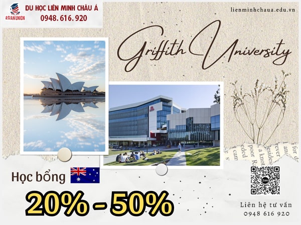 Học bổng trường Đại học Griffith lên đến 50% học phí