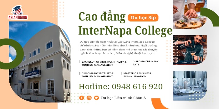 Du Học Síp Cao Đẳng Internapa College: Chuyên Quản Lý Khách Sạn