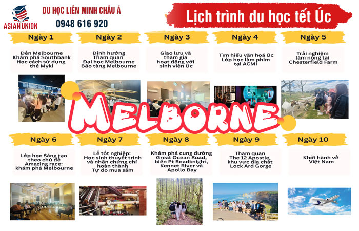 Chương trình du học tết tại Melbourne Úc