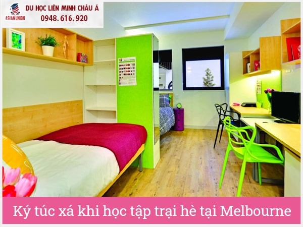 Ký túc xá thoáng mát cho học sinh khi tham gia trại hè Úc