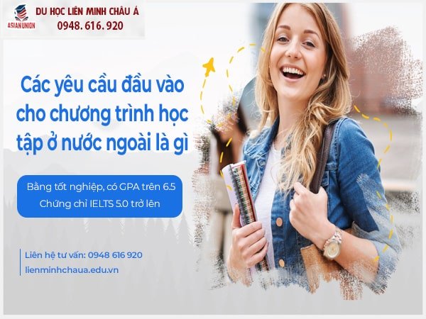 Điều kiện đầu vào của chương trình du học khó không?