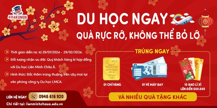 Du Học Ngay: Quà Rực Rỡ, Không Thể Bỏ Lỡ [2024]