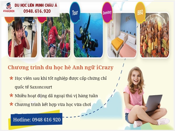 Chương trình du học hè Anh ngữ iCrazy