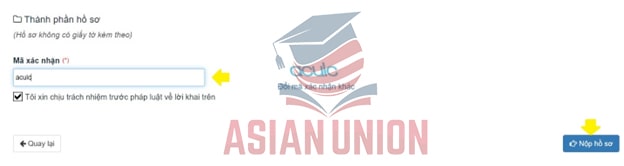 điền mã xác nhận hồ sơ hộ chiếu online tại nhà