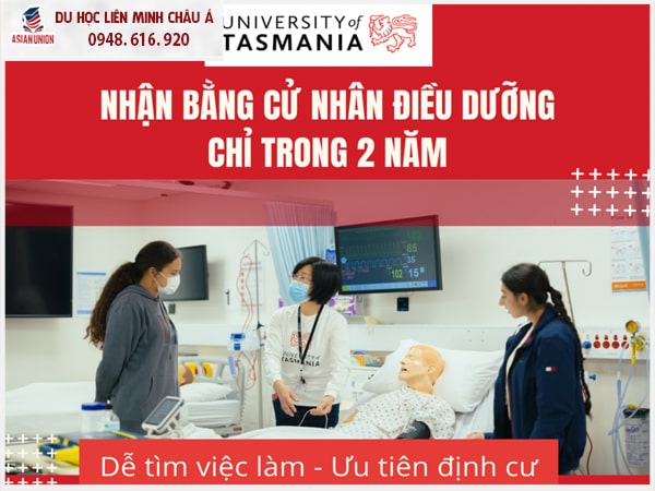 Nhận bằng Cử nhân Điều dưỡng trong vòng 2 năm tại Tasmania