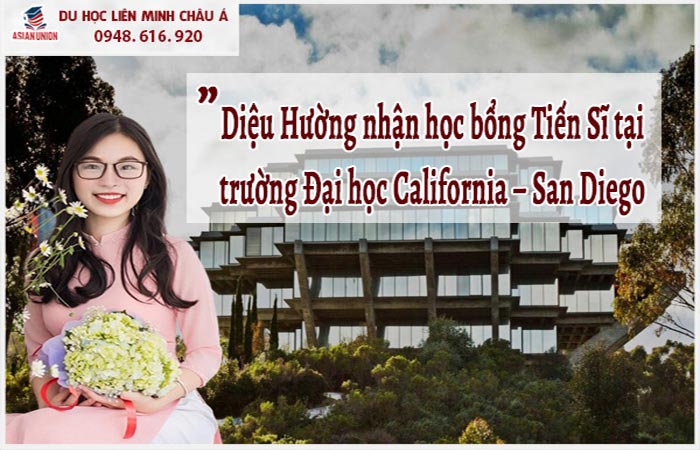Diệu Hường nhận học bổng tiến sĩ tại đại học California San Diego