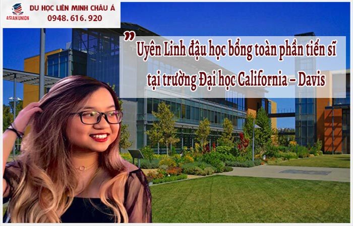 Uyên Linh đậu học bổng tiến sĩ toàn phần trường đại học California Davis