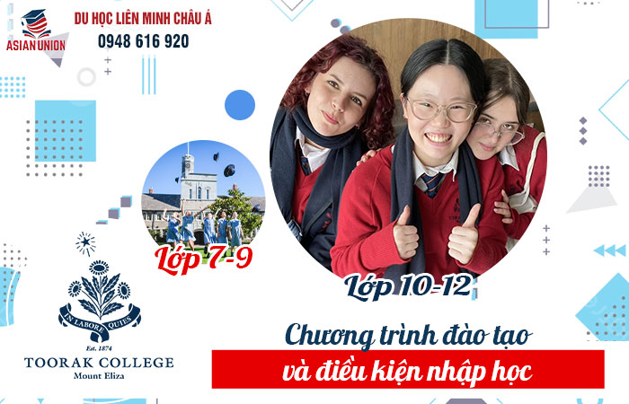 Chương trình đào tạo và điều kiện nhập học tại cao đẳng Toorak