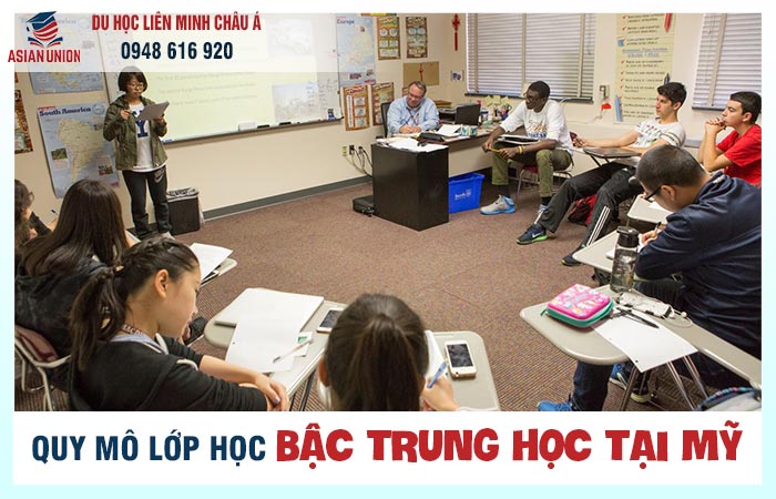 Quy mô lớp học bậc trung học tại Mỹ