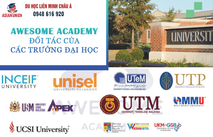 Awesome Academy liên kết với các trường đại học