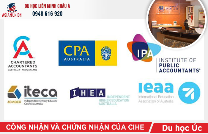 Crown Insitute of Higher Educationa công nhận chất lượng