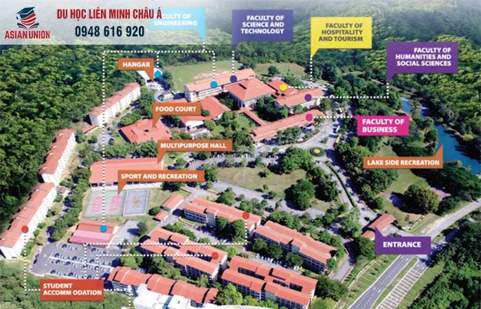 Bản đồ khuôn viên đại học Nilai