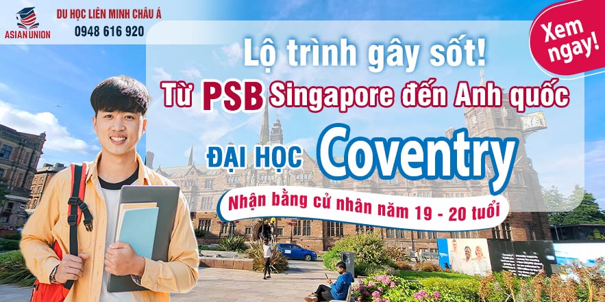 Du học Singapore chuyển tiếp đại học Coventry, Anh