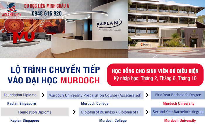 Lộ trình chuyển tiếp từ Singapore đến Murdoch University