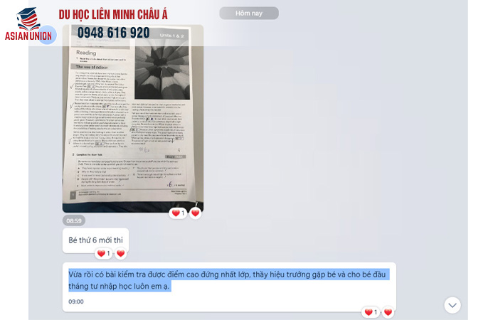 Feedback của phụ huynh với lmca