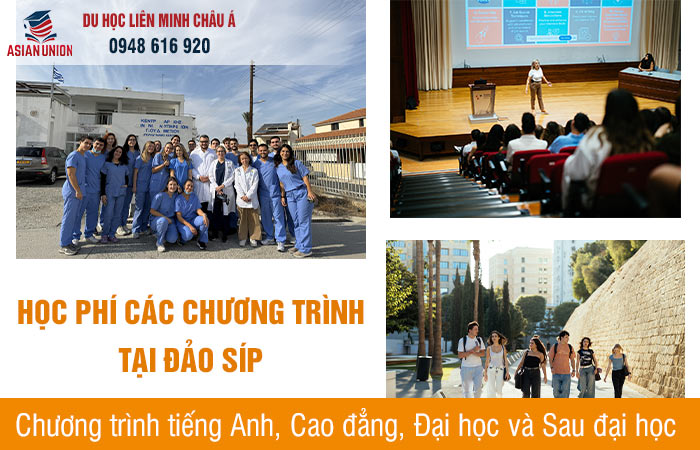 Học phí các chương trình khi du học Síp