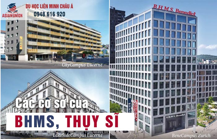 Các cơ sở của trường BHMS Thuỵ Sĩ