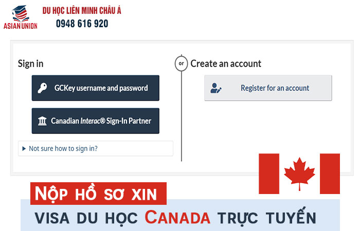 Tài khoản nộp hồ sơ xin visa trực tuyến