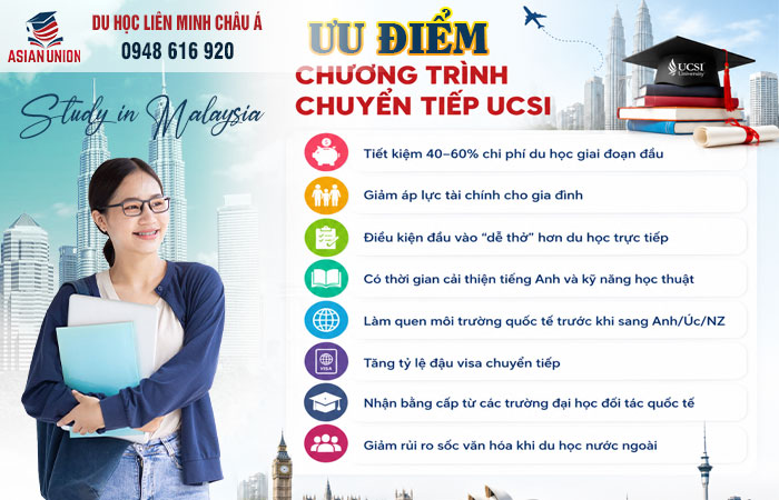 Lợi thế của chương trình du học Malaysia chuyển tiếp quốc tế tại UCSI