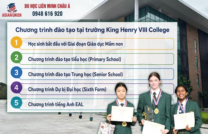Chương trình đào tạo tại King Henry VIII College