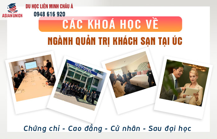 Các khoá học quản lý khách sạn tại Úc
