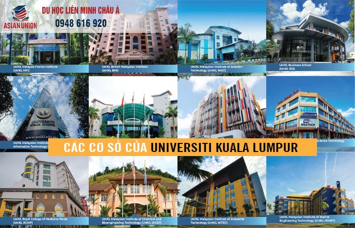 Các cơ sở đào tạo của Universiti Kuala Lumpur